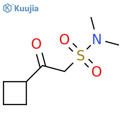 2-Cyclobutyl-N,N-dimethyl-2-oxoethanesulfonamide structure