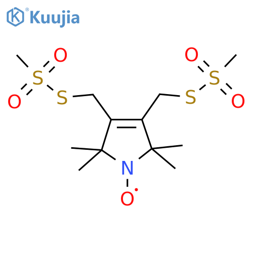 3,4-Bis-(methanethiosulfonylmethyl)-2,2,5,5-tetramethyl-2,5-dihydro-1H-pyrrol-1-yloxy Radical structure