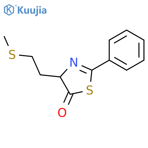 5(4H)-THIAZOLONE, 4-[2-(METHYLTHIO)ETHYL]-2-PHENYL- structure
