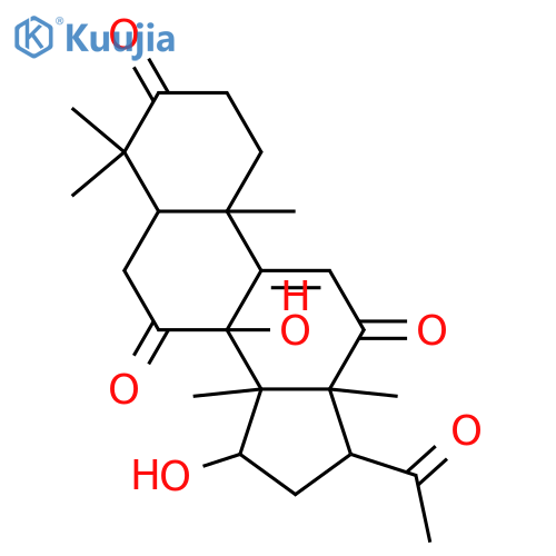 3,8,15-Trihydroxy-22,23,24,25,26,27-hexanorlanost-9(11)-ene-7,12,20-trione; (3β,8β,15β)-form, 3-Ketone structure