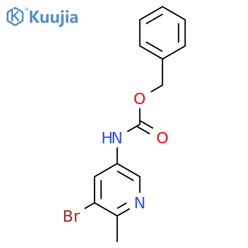 Benzyl N-(5-bromo-6-methylpyridin-3-yl)carbamate structure