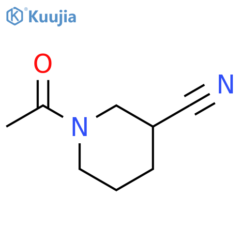 1-acetylpiperidine-3-carbonitrile structure