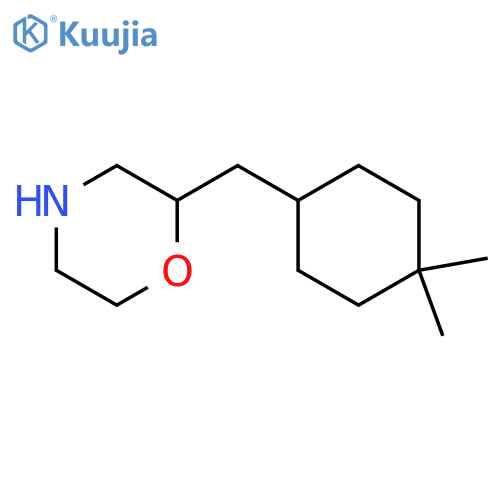 2-[(4,4-Dimethylcyclohexyl)methyl]morpholine structure