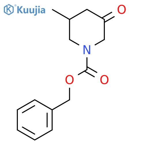 Benzyl 3-methyl-5-oxopiperidine-1-carboxylate structure