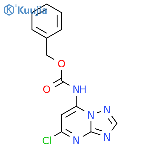 benzyl N-{5-chloro-[1,2,4]triazolo[1,5-a]pyrimidin-7-yl}carbamate structure