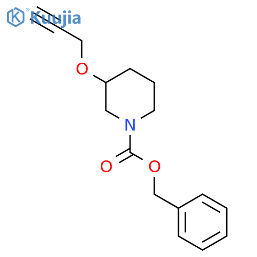Benzyl 3-(prop-2-yn-1-yloxy)piperidine-1-carboxylate structure