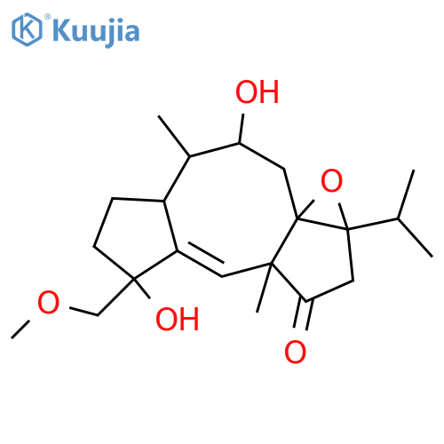1,10(14)-Fusicoccadiene-3,8,12,16-tetrol; (3α,8β,12α)-form, 10β,14β-Epoxide, 12-ketone, 16-Me ether structure
