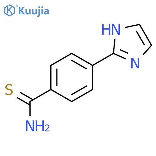 Benzenecarbothioamide, 4-(1H-imidazol-2-yl)- structure