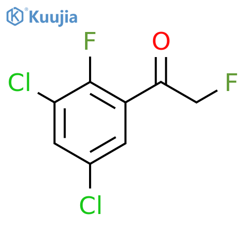 1-(3,5-dichloro-2-fluorophenyl)-2-fluoroethanone structure