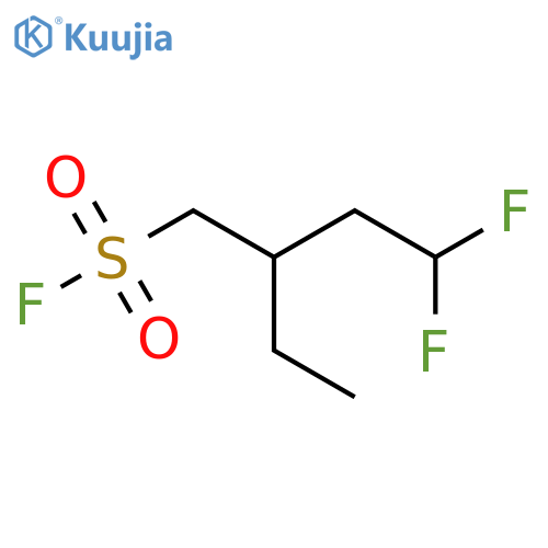 2-ethyl-4,4-difluorobutane-1-sulfonyl fluoride structure