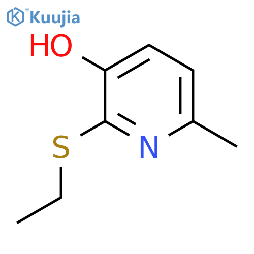 3-Pyridinol, 2-(ethylthio)-6-methyl- structure