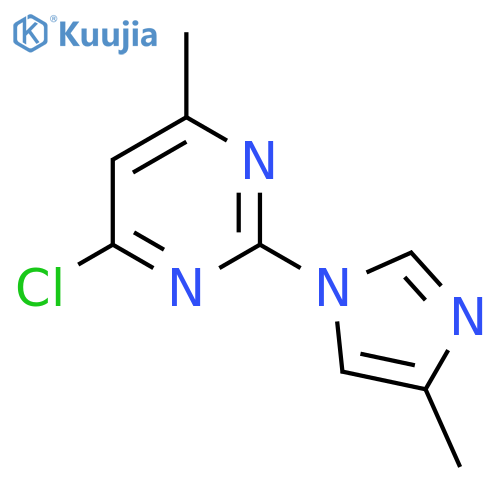 4-Chloro-6-methyl-2-(4-methylimidazol-1-yl)pyrimidine structure