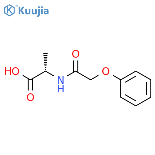 (2S)-2-(2-phenoxyacetamido)propanoic acid structure