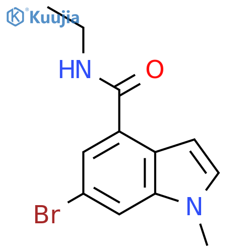 6-Bromo-1-methyl-1H-indole-4-carboxylic acid ethylamide structure