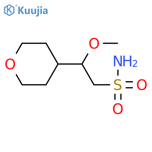 2-Methoxy-2-(oxan-4-yl)ethane-1-sulfonamide structure