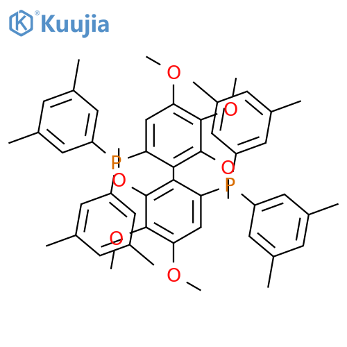 (R)-(4,4',5,5',6,6'-Hexamethoxybiphenyl-2,2'-diyl)bis(bis(3,5-dimethylphenyl)-phosphine) structure