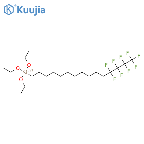 12,12,13,13,14,14,15,15,15-Nonafluoropentadecyltriethoxysilane structure