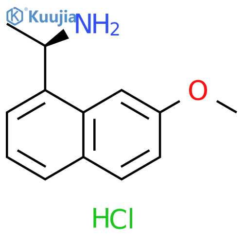 (1R)-1-(7-Methoxynaphthalen-1-yl)ethanamine hydrochloride structure