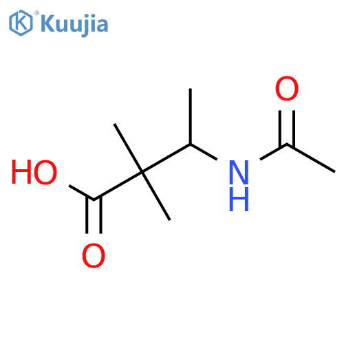 3-Acetamido-2,2-dimethylbutanoic acid structure
