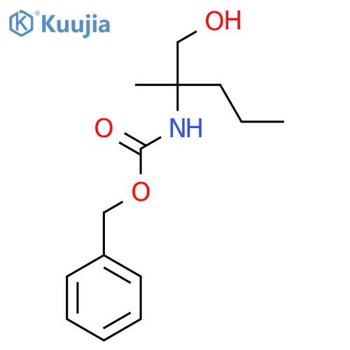 benzyl N-(1-hydroxy-2-methylpentan-2-yl)carbamate structure