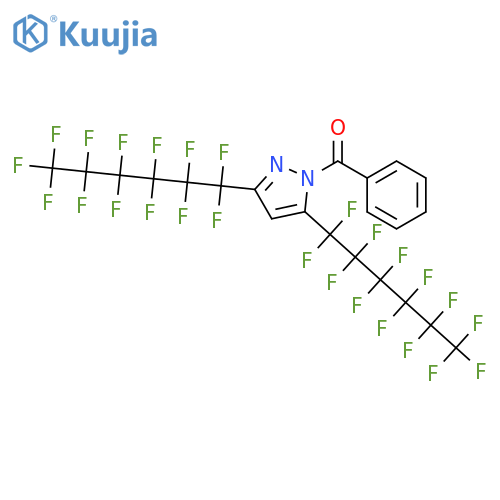 1-Benzoyl-3,5-bis(perfluorohexyl)pyrazole structure