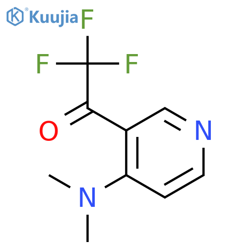 1-4-(Dimethylamino)pyridin-3-yl-2,2,2-trifluoroethan-1-one structure