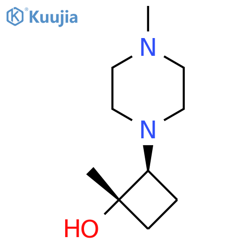 (1S,2S)-1-Methyl-2-(4-methylpiperazin-1-yl)cyclobutan-1-ol structure