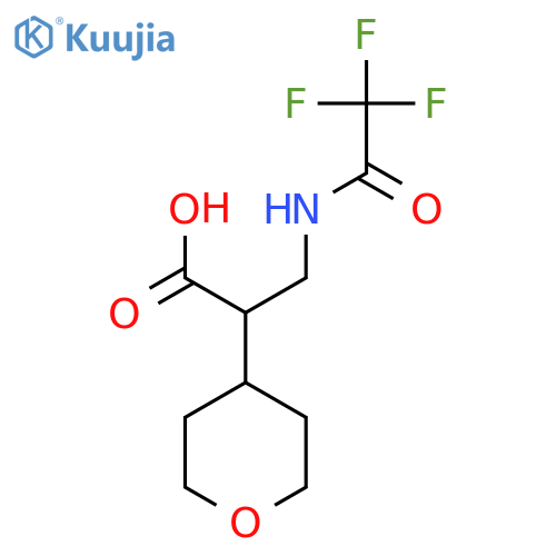 2-(Oxan-4-yl)-3-(trifluoroacetamido)propanoic acid structure