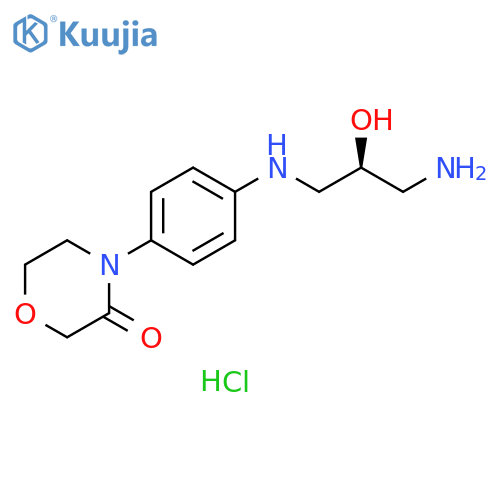 (S)-4-(4-((3-Amino-2-hydroxypropyl)amino)phenyl)morpholin-3-one Dihydrochloride structure