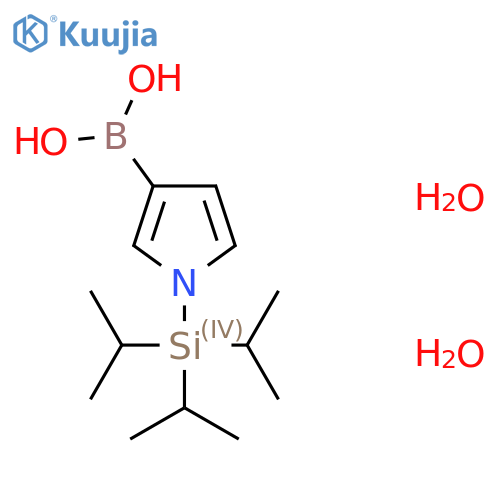 (1-triisopropylsilylpyrrol-3-yl)boronic acid;dihydrate structure