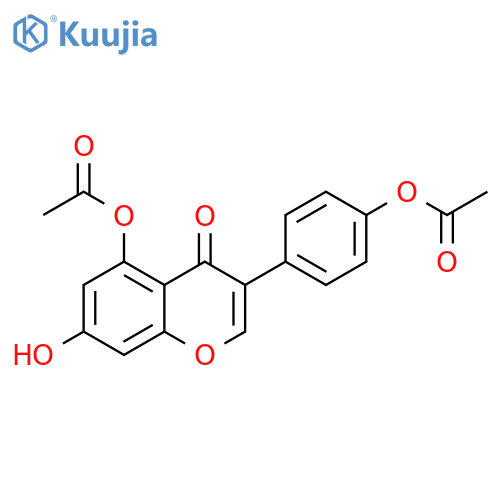 4',5,7-Trihydroxyisoflavone 4’,5’-Diacetate structure