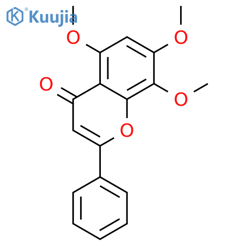 5,7,8-Trimethoxyflavone structure