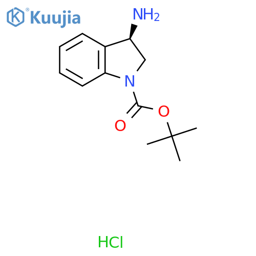 (R)-3-Amino-2,3-dihydro-indole-1-carboxylic acid tert-butyl ester hydrochloride structure