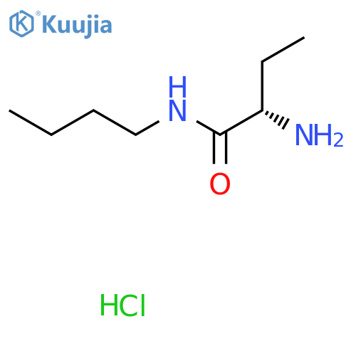 (2S)-2-Amino-N-butylbutanamide;hydrochloride structure