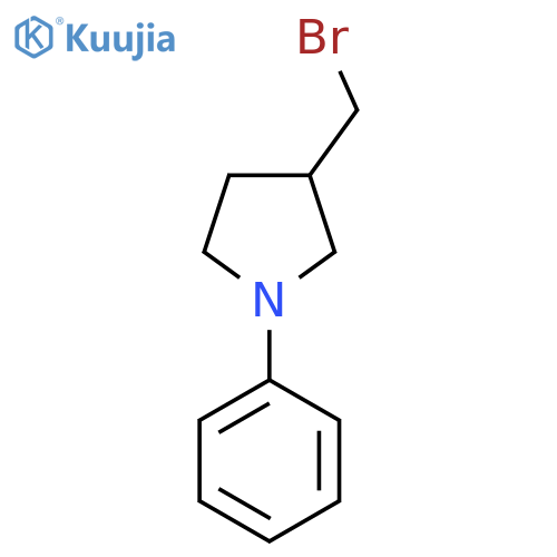 3-(Bromomethyl)-1-phenylpyrrolidine structure