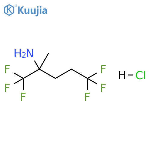 2-Pentanamine, 1,1,1,5,5,5-hexafluoro-2-methyl-, hydrochloride (1:1) structure