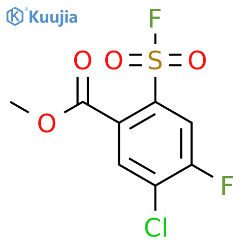 Methyl 5-chloro-4-fluoro-2-(fluorosulfonyl)benzoate structure