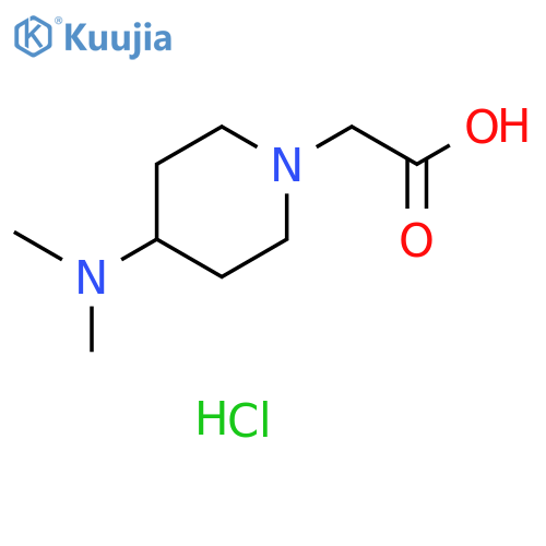 2-[4-(dimethylamino)piperidin-1-yl]acetic acid dihydrochloride structure
