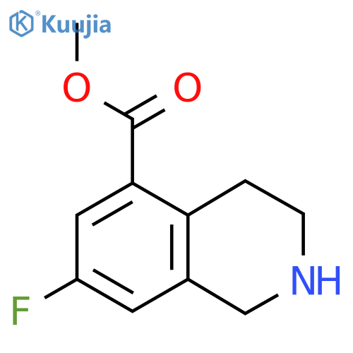 Methyl 7-fluoro-1,2,3,4-tetrahydroisoquinoline-5-carboxylate structure