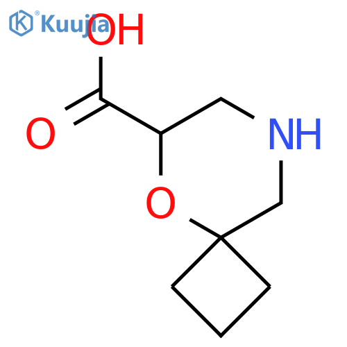 5-Oxa-8-azaspiro[3.5]nonane-6-carboxylic acid structure