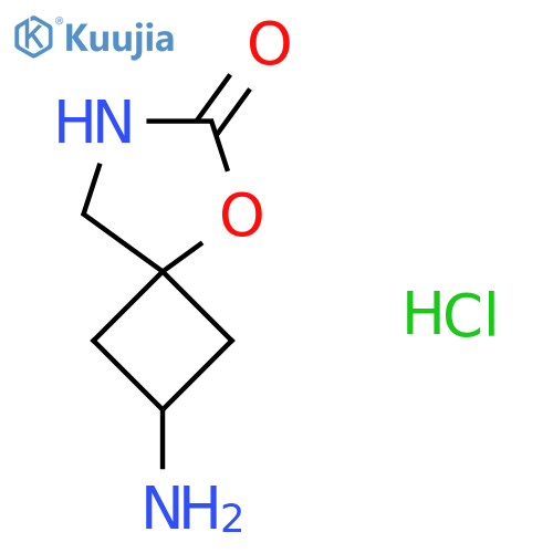 2-Amino-5-oxa-7-azaspiro[3.4]octan-6-one;hydrochloride structure