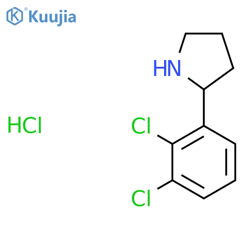 2-(2,3-Dichlorophenyl)pyrrolidine;hydrochloride structure