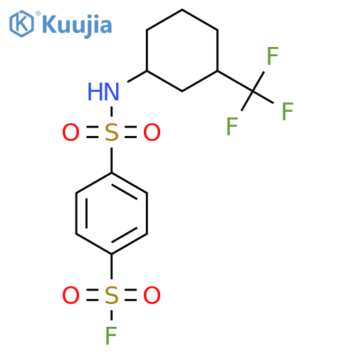 4-{[3-(Trifluoromethyl)cyclohexyl]sulfamoyl}benzene-1-sulfonyl fluoride structure