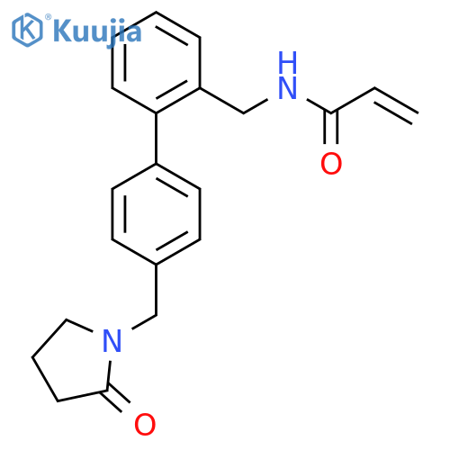 N-[[4′-[(2-Oxo-1-pyrrolidinyl)methyl][1,1′-biphenyl]-2-yl]methyl]-2-propenamide structure
