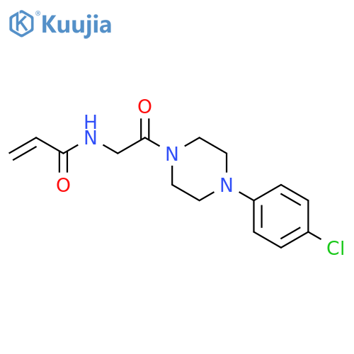 N-[2-[4-(4-Chlorophenyl)-1-piperazinyl]-2-oxoethyl]-2-propenamide structure