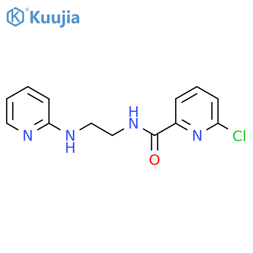 6-chloro-N-{2-(pyridin-2-yl)aminoethyl}pyridine-2-carboxamide structure