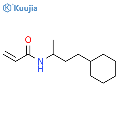 N-(4-cyclohexylbutan-2-yl)prop-2-enamide structure