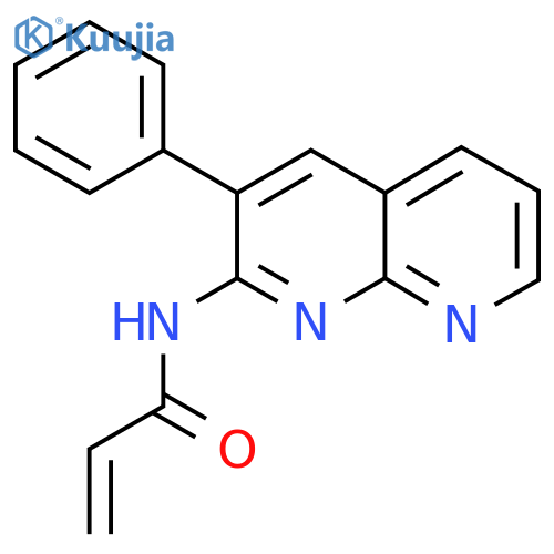 N-(3-Phenyl-1,8-naphthyridin-2-yl)-2-propenamide structure