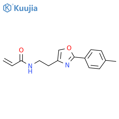 N-{2-2-(4-methylphenyl)-1,3-oxazol-4-ylethyl}prop-2-enamide structure