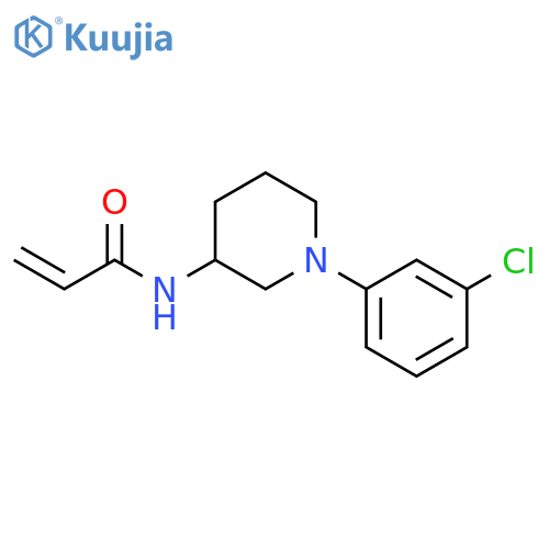 N-1-(3-chlorophenyl)piperidin-3-ylprop-2-enamide structure